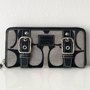 Vintage Coach Signature Zip Wallet